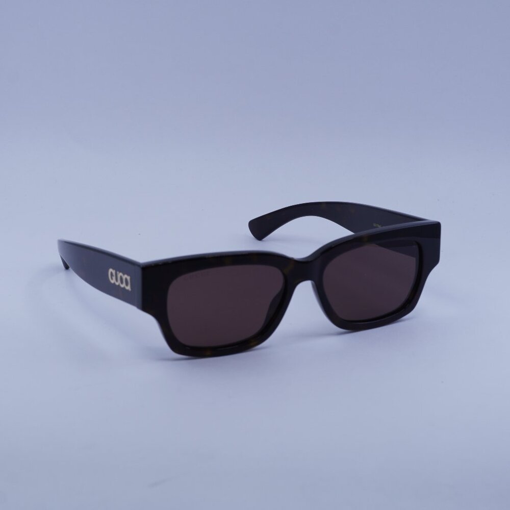 Gucci GG1794S 002 Sunglasses Dark Havana Square Frame, Brown Lenses